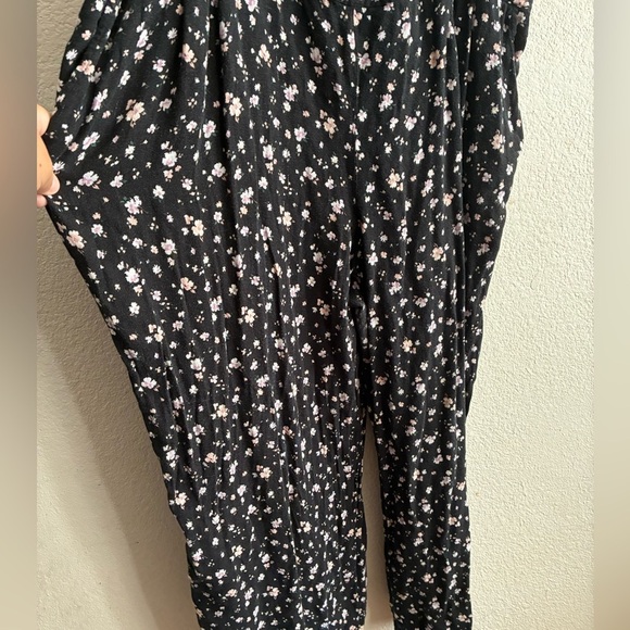 Torrid Black Floral Print Soft Jumpsuit 2S - Picture 6 of 15